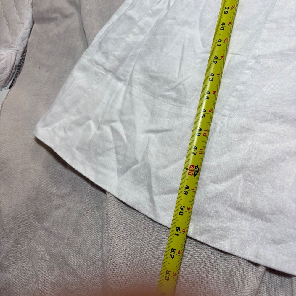 NWT Lilly Pulitzer Calina Linen Midi Dress Resort White size 12 Old Money Bridal - Picture 7 of 9